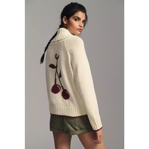 🍒 Anthropologie | Maeve Cherry Cardigan Sweater – Size XL 🍒